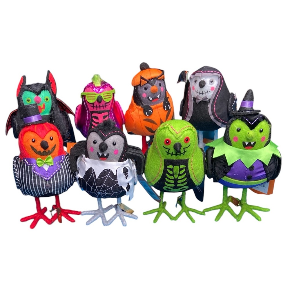 Target 2024 Hyde & EEK! Featherly Friends Halloween Bird FULL SET OF 8 NEW tags